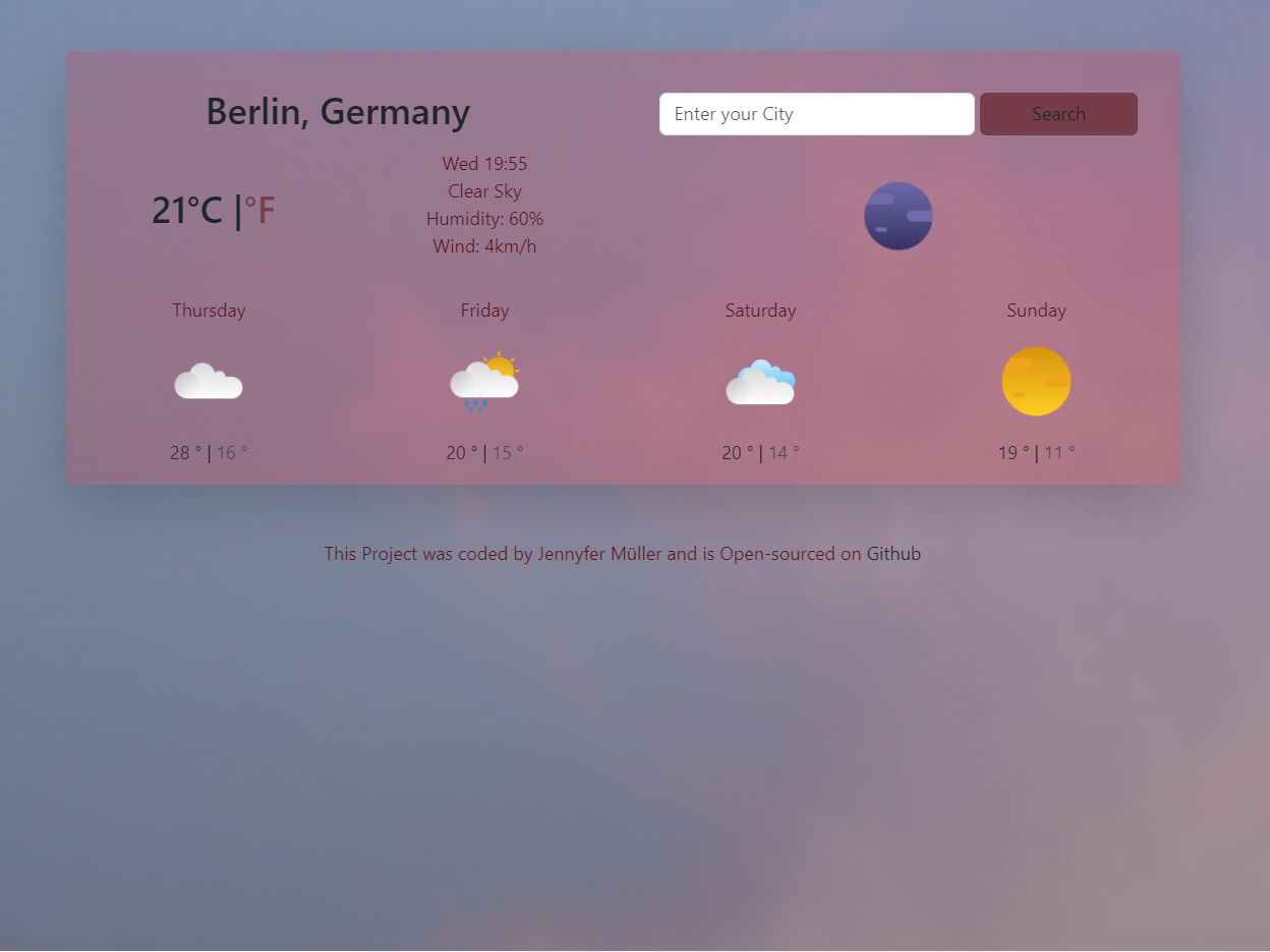 React Weather-app